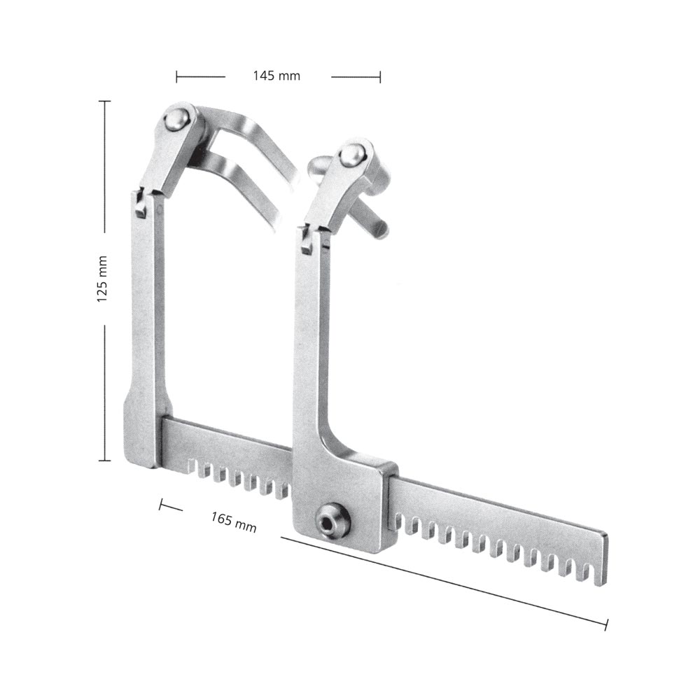 Self Retaining Retractor for Spine